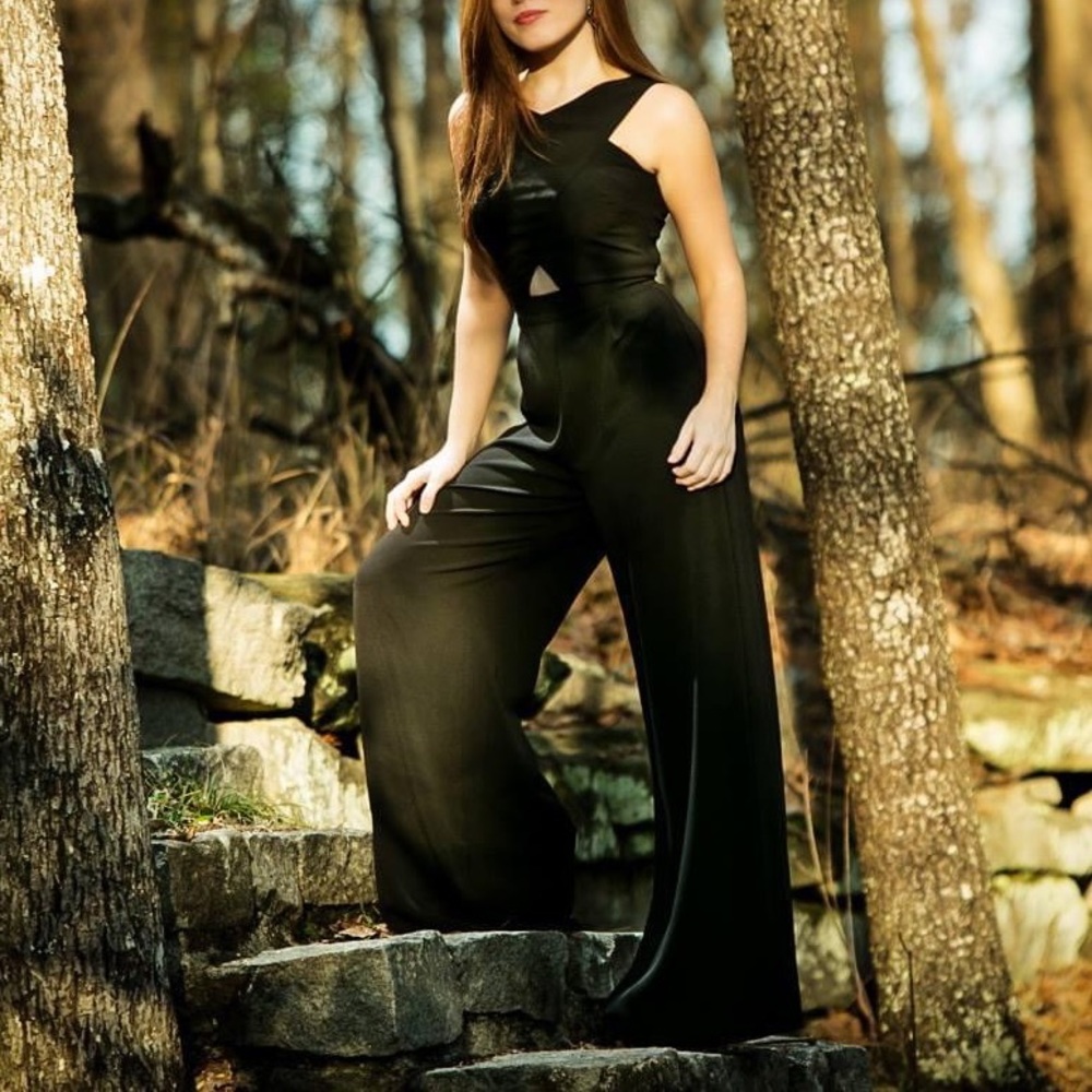 Black Jumpsuit with Cut Out